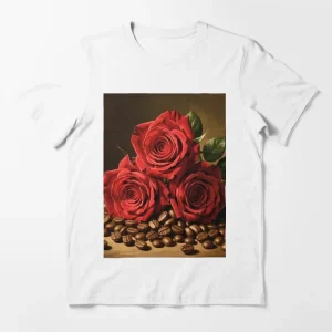 Red Roses and Coffee Beans T-Shirt