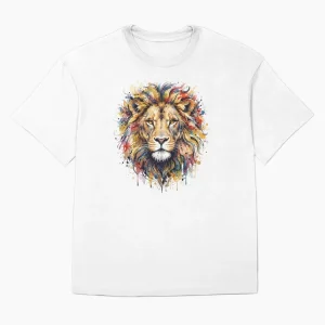 Majestic Watercolor Lion Head