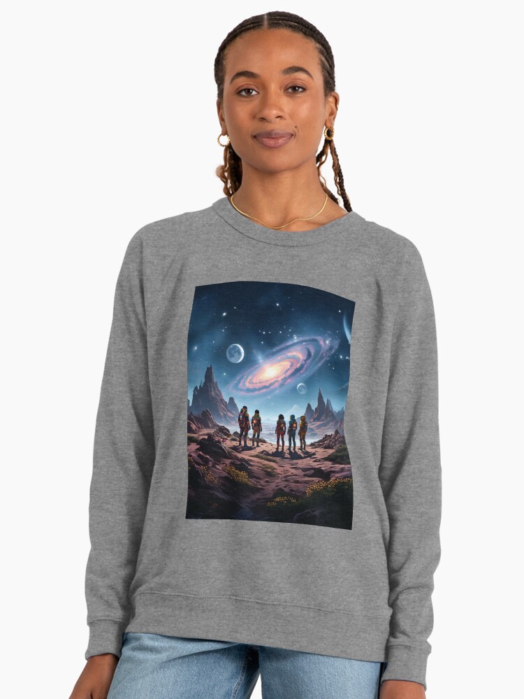 Interstellar Hikers Lightweight Raglan Sweatshirt