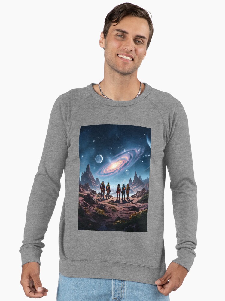 Interstellar Hikers Lightweight Raglan Sweatshirt
