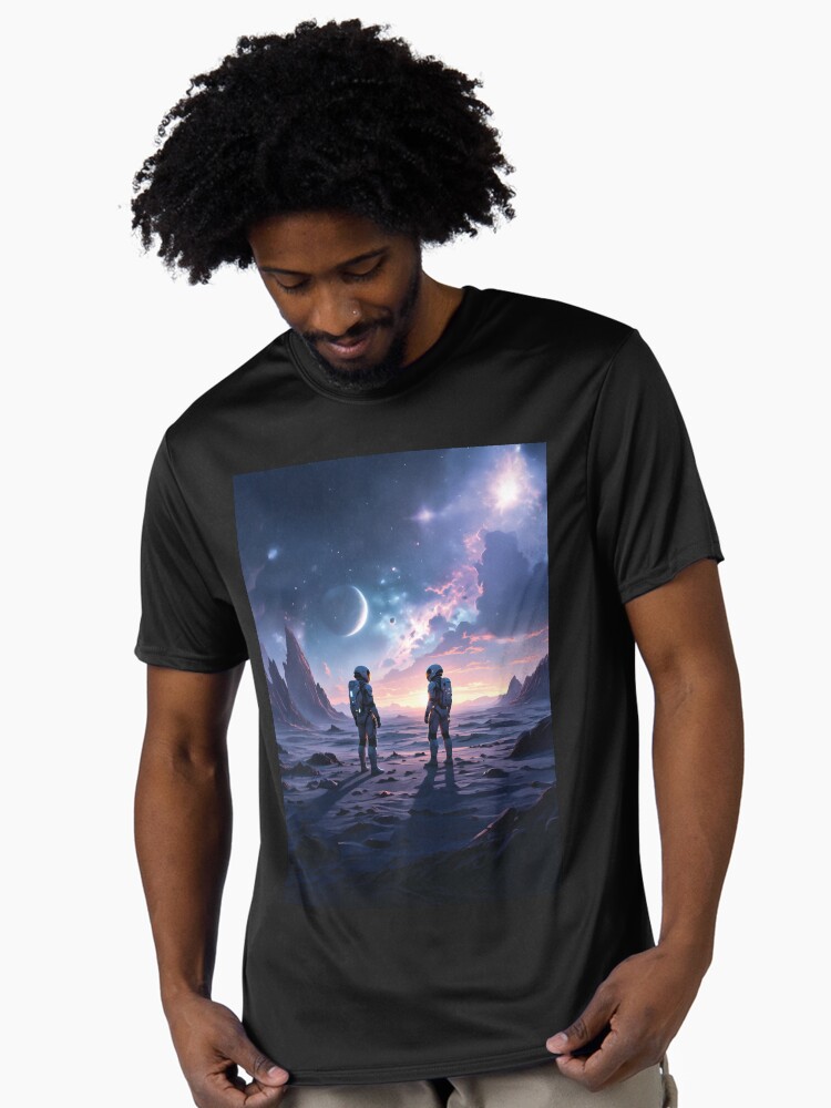 A World Where Intergalactic Travelers Roam the Cosmos Active T-Shirt