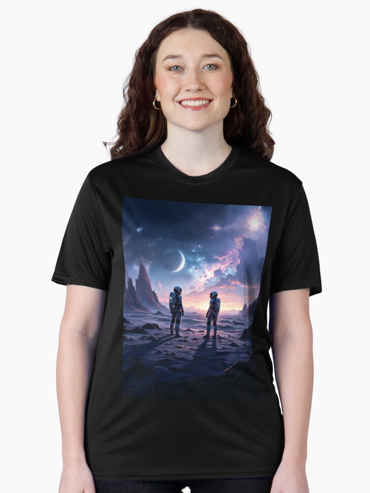 A World Where Intergalactic Travelers Roam the Cosmos Active T-Shirt