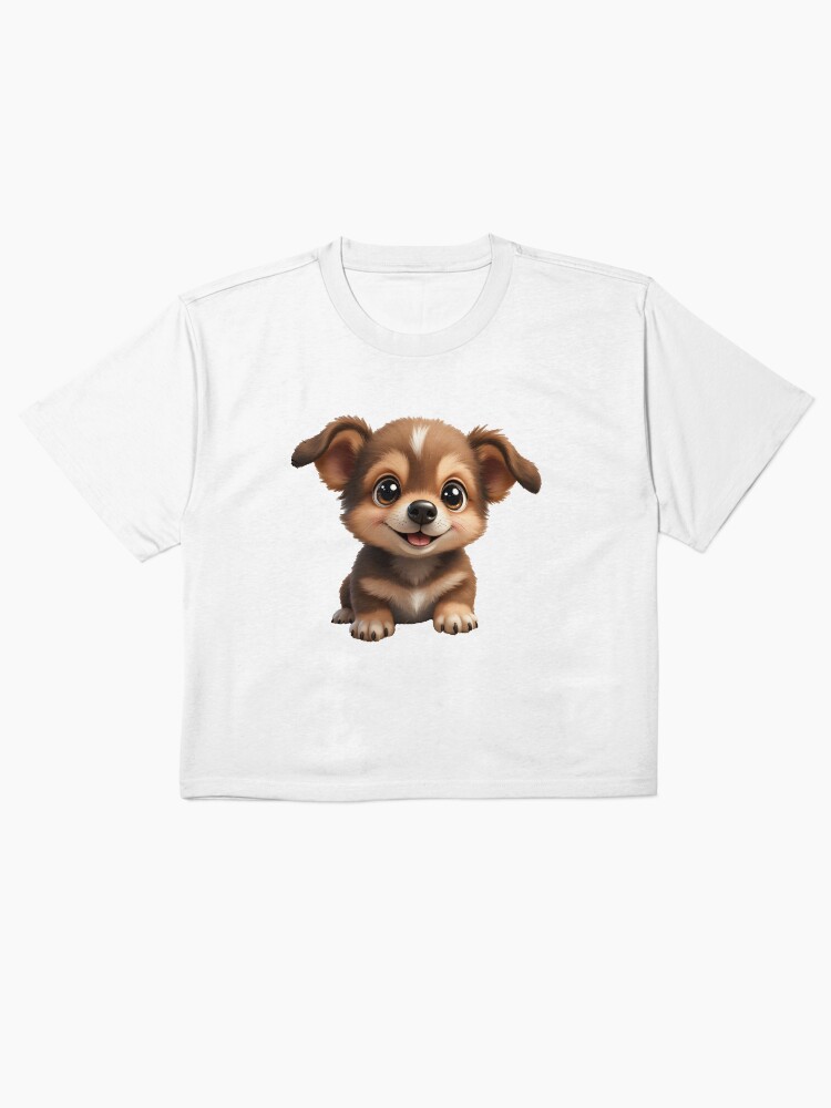 Cute Puppy Heartwarming Graphic Boxy T-Shirt