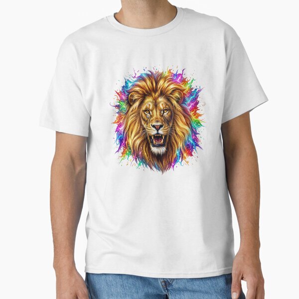 Dramatic Lion Head Fantasy Art Classic T-Shirt