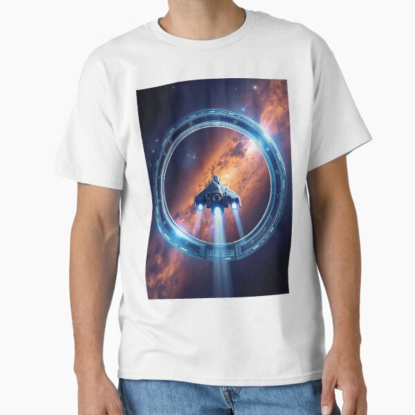 Passing Through a Gate Between Worlds Classic T-Shirt