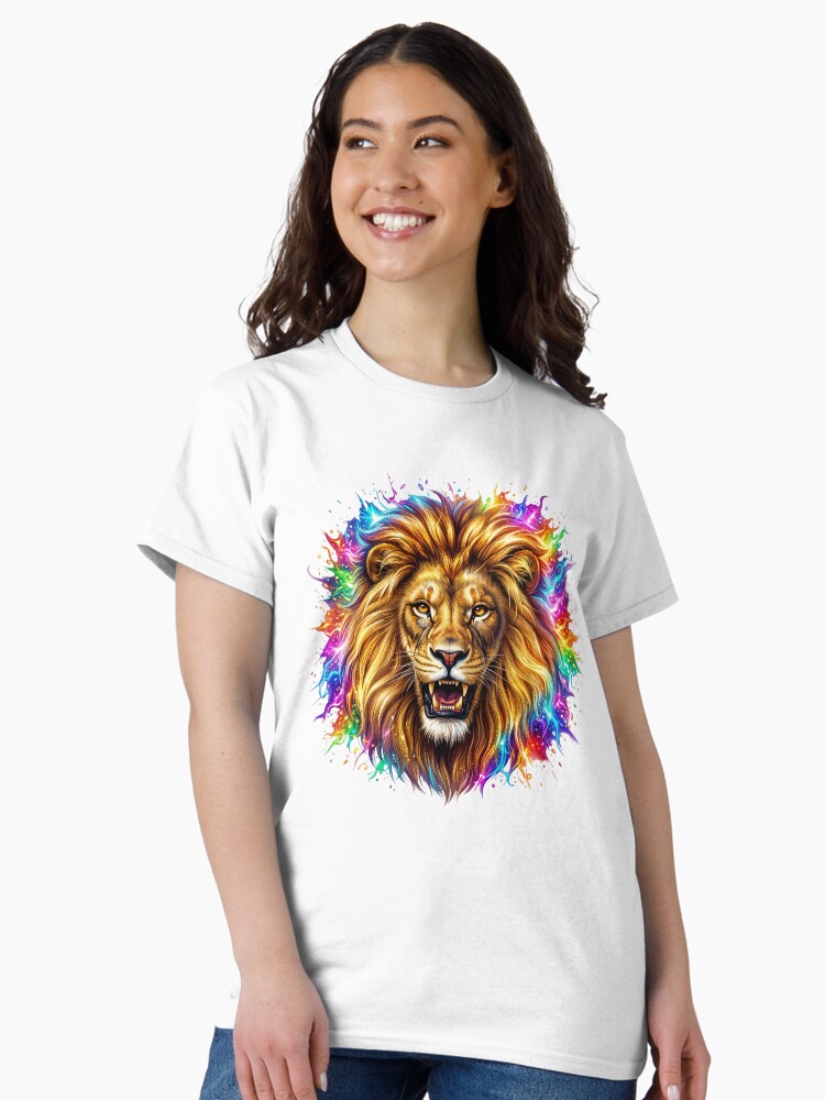 Dramatic Lion Head Fantasy Art Classic T-Shirt