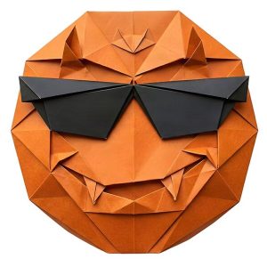 Cool Origami Emoticon Halloween Mascot Merchandise