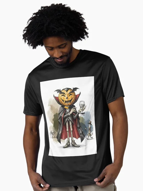 Origami Dracula Vampire- Gothic Halloween Horror Art