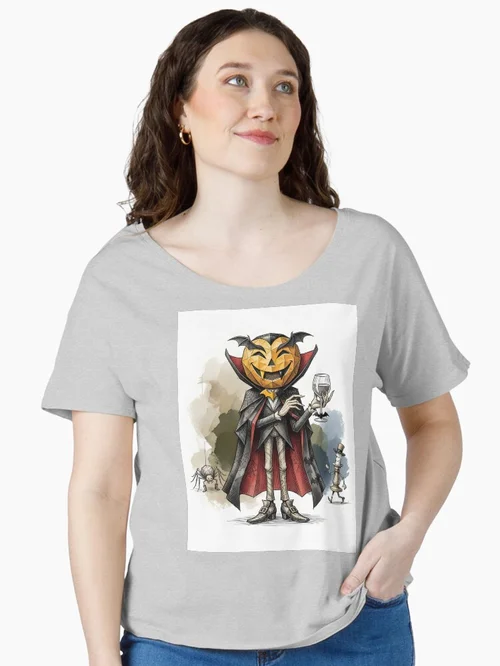 Origami Dracula Vampire- Gothic Halloween Horror Art