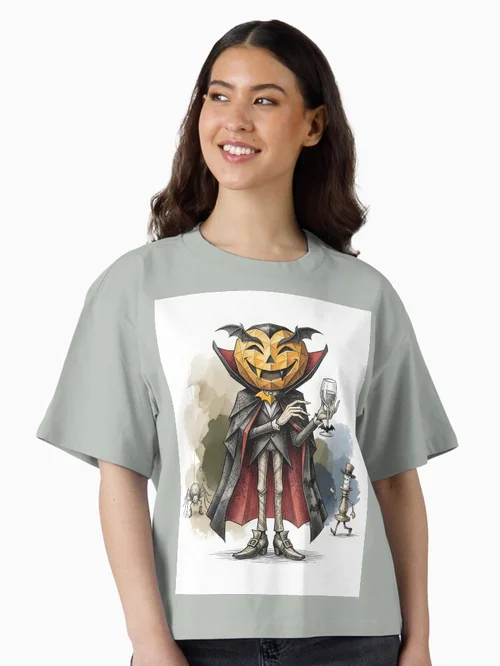 Origami Dracula Vampire- Gothic Halloween Horror Art