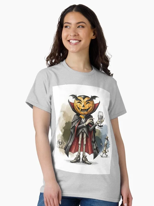 Origami Dracula Vampire- Gothic Halloween Horror Art
