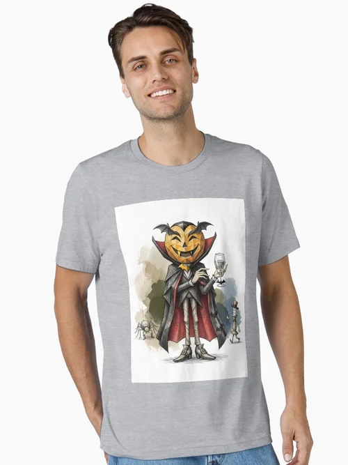 Origami Dracula Vampire- Gothic Halloween Horror Art