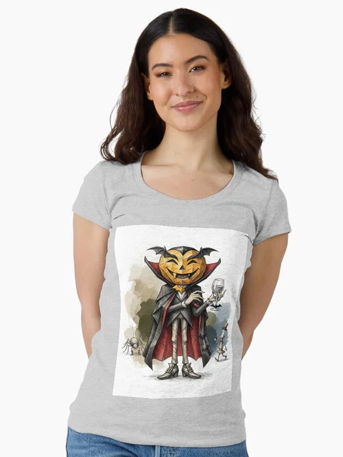 Origami Dracula Vampire- Gothic Halloween Horror Art