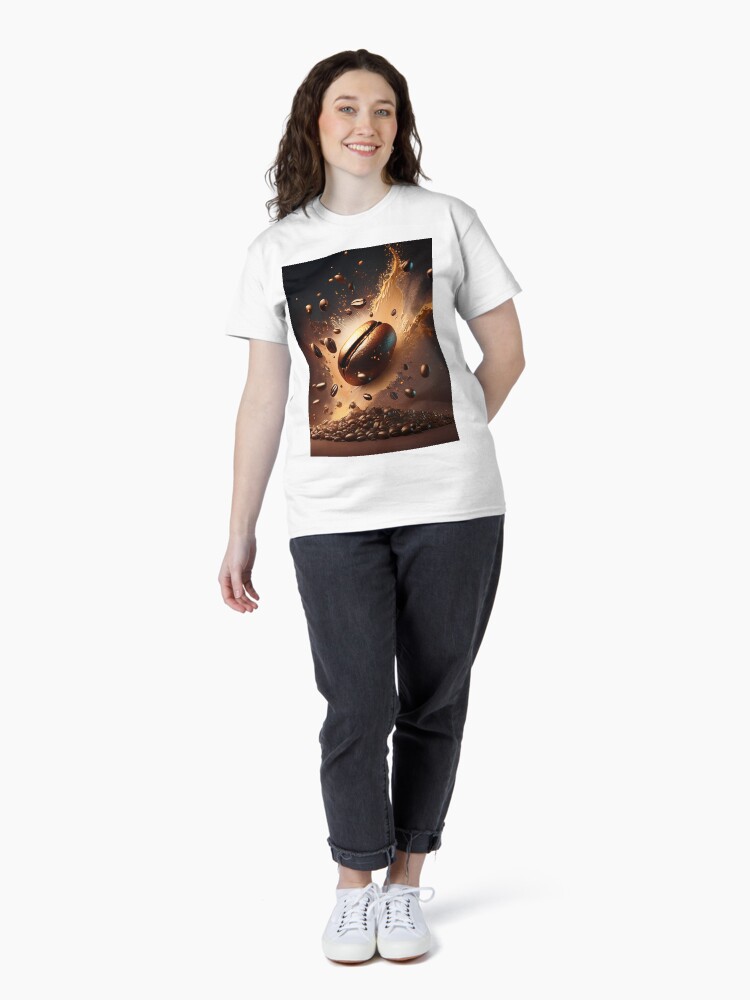 Explosive Coffee Bean Splash Art Classic T-Shirt