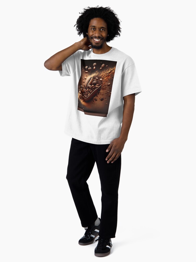 A Single Colossal Coffee Bean Oversized T-Shirt