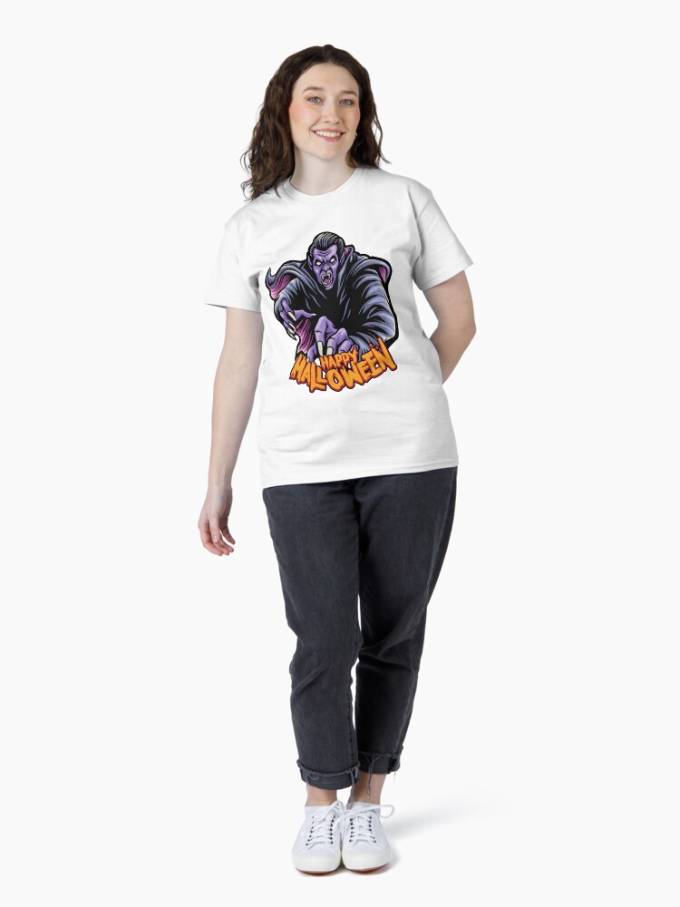 Happy Halloween Zombie Dracula Dark Magic Art Classic T-Shirt