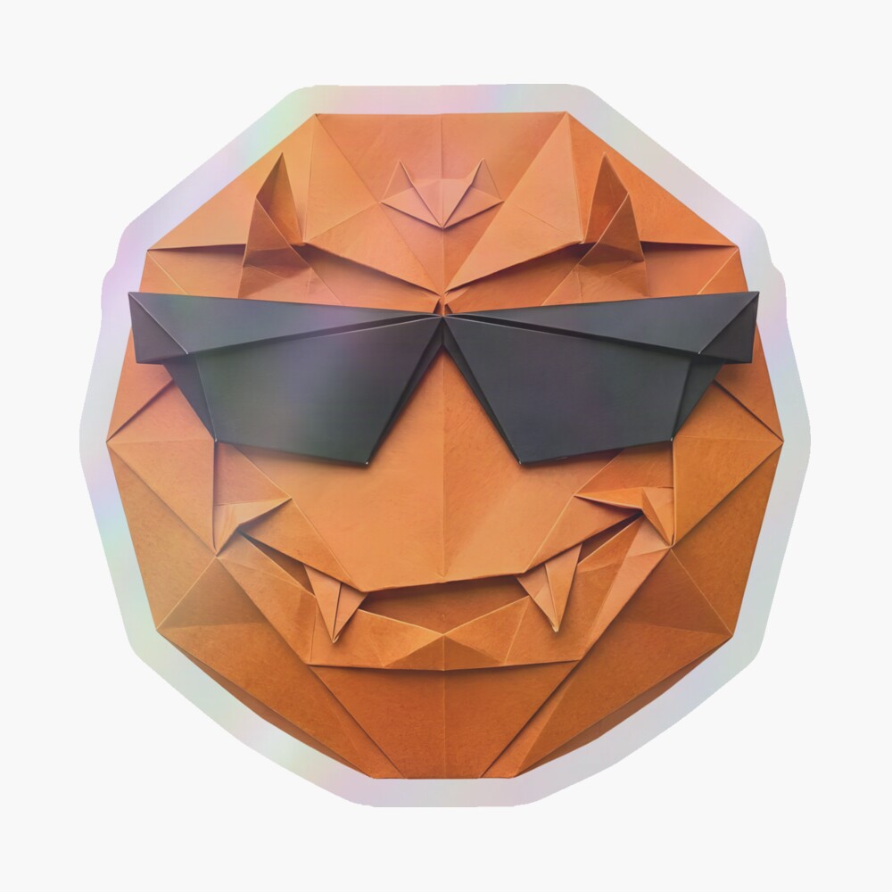 Cool Origami Emoticon Halloween Mascot Merchandise – Variant 11