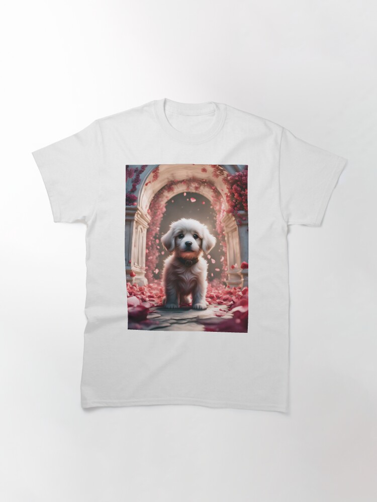 Guardian Pup Rose Garden Charm Classic T-Shirt