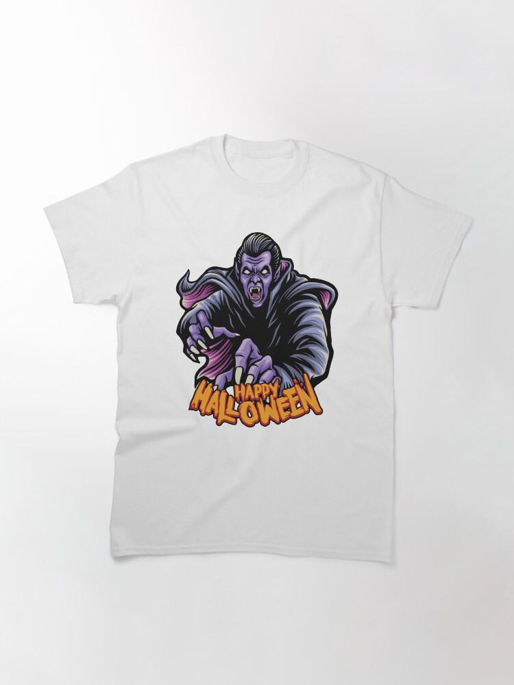 Happy Halloween Zombie Dracula Dark Magic Art Classic T-Shirt