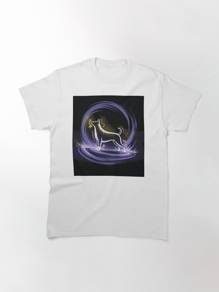 A Luminous Dog on a Purple Platform Classic T-Shirt