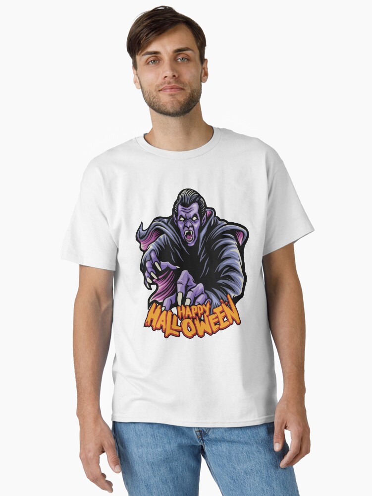Happy Halloween Zombie Dracula Dark Magic Art Classic T-Shirt