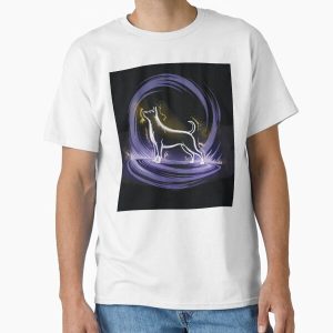A Luminous Dog on a Purple Platform Classic T-Shirt
