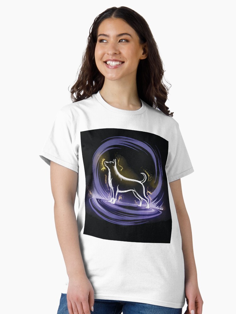 A Luminous Dog on a Purple Platform Classic T-Shirt