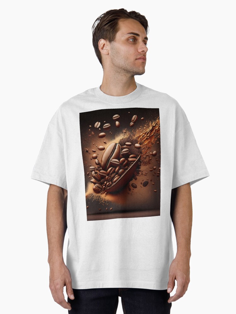 A Single Colossal Coffee Bean Oversized T-Shirt