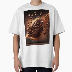 A Single Colossal Coffee Bean Oversized T-Shirt