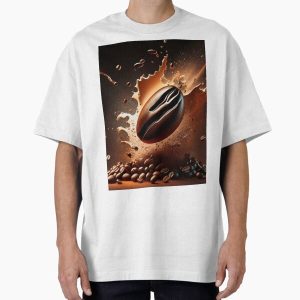 Coffee Perfection in Motion Oversized Heavyweight T-Shirt