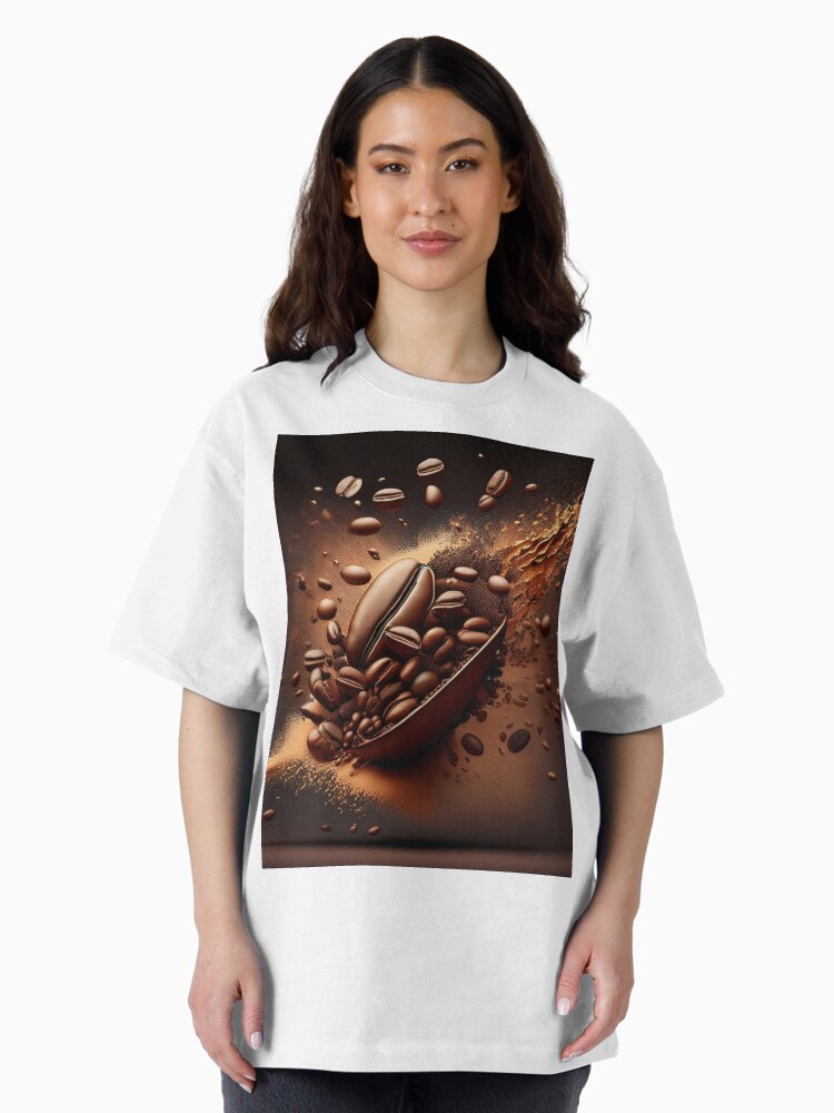 A Single Colossal Coffee Bean Oversized T-Shirt