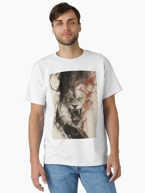 Fierce Lion Graphic Art